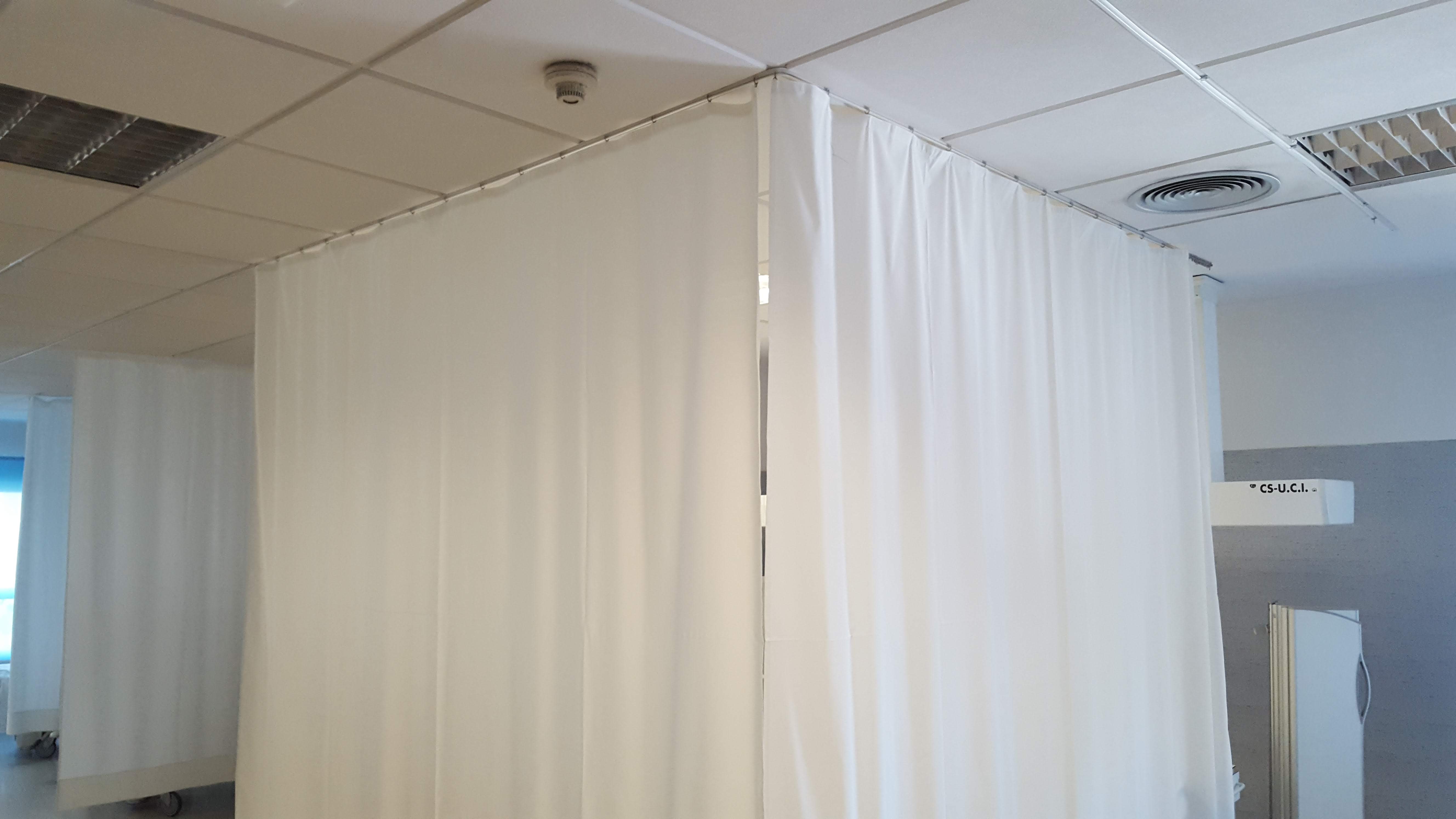 Cortinas ingnifugas antibacterianas Hospital Clinicas Intimidad